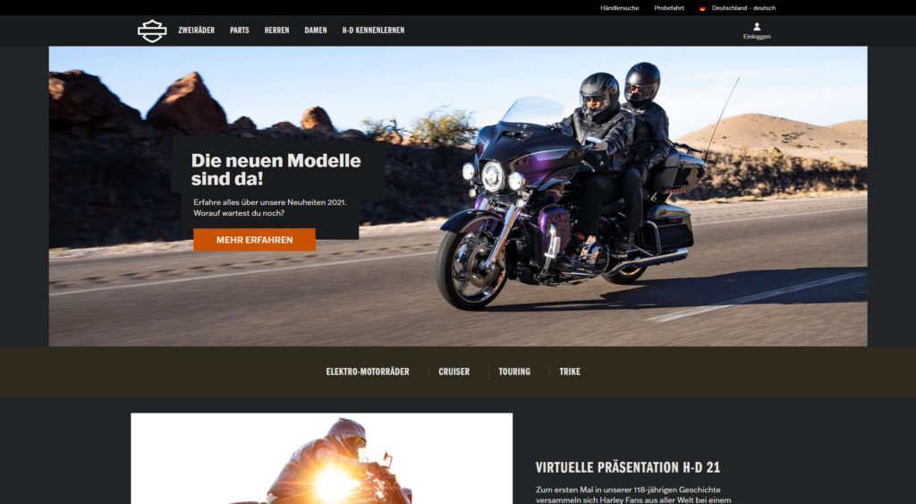 Harley-Davidson Modelljahr 2021